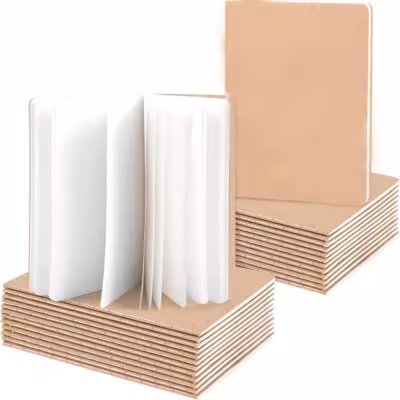 16/24 Stück Kraft Notizblöcke im Taschenformat 3,5x5 Zoll mit leerem Papier.