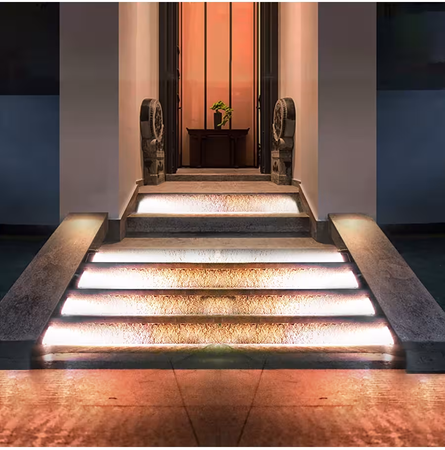 Luces solares LED para escaleras
