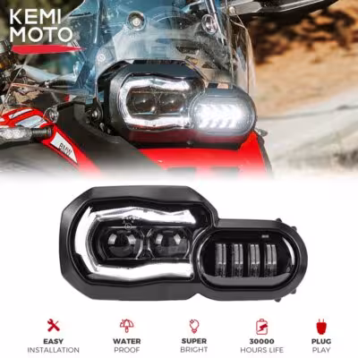 BMW F800GS LED prožektoriaus žibintas su E9 sertifikatu