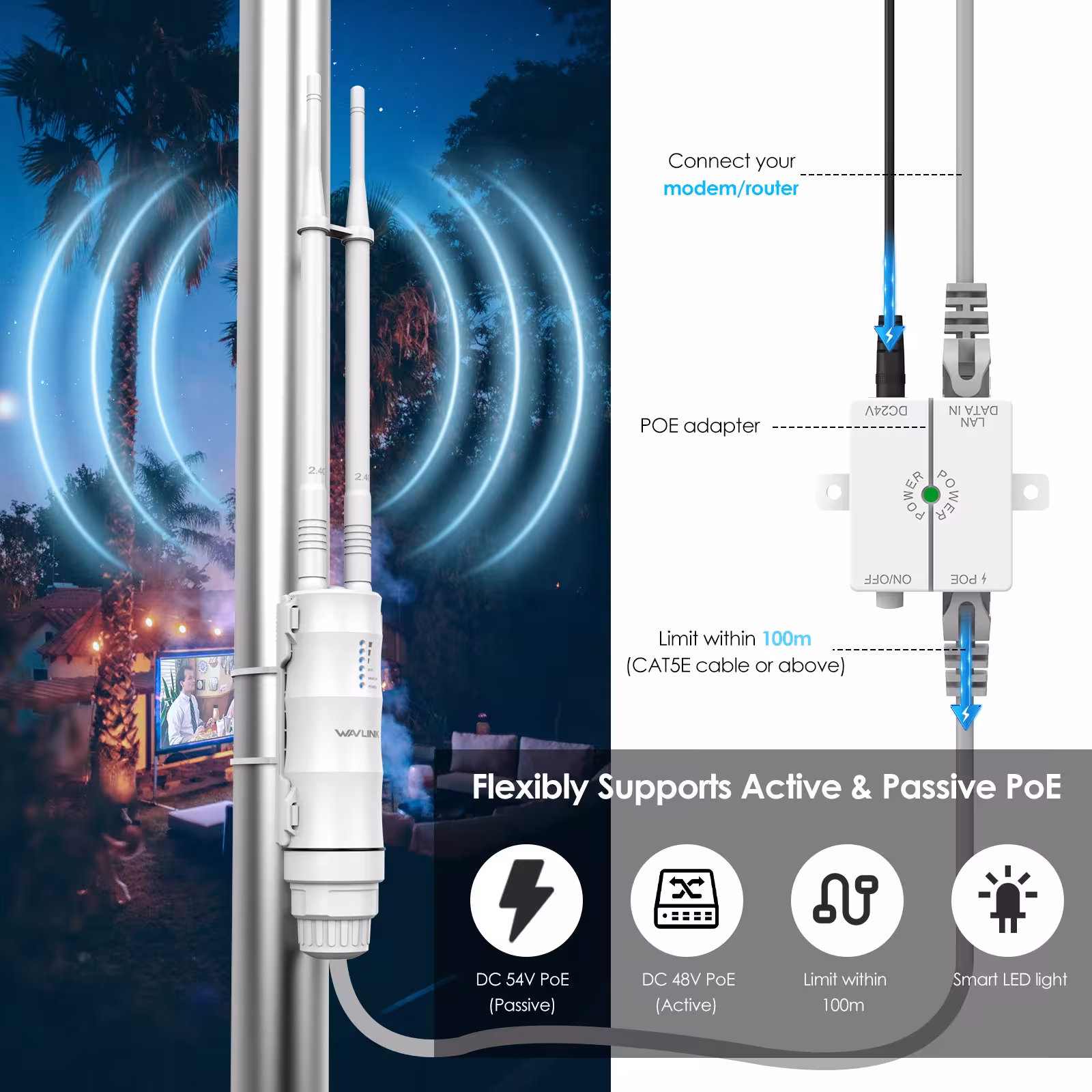 router WiFi al aire libre