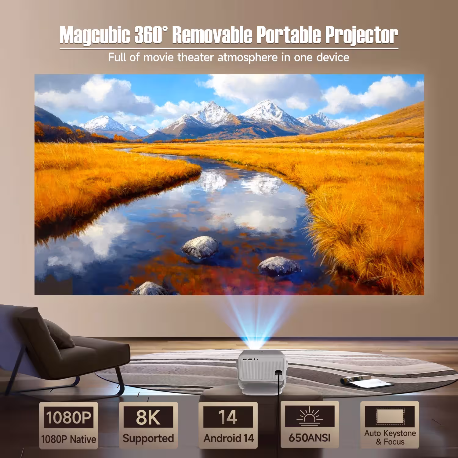 portable projector 1080P