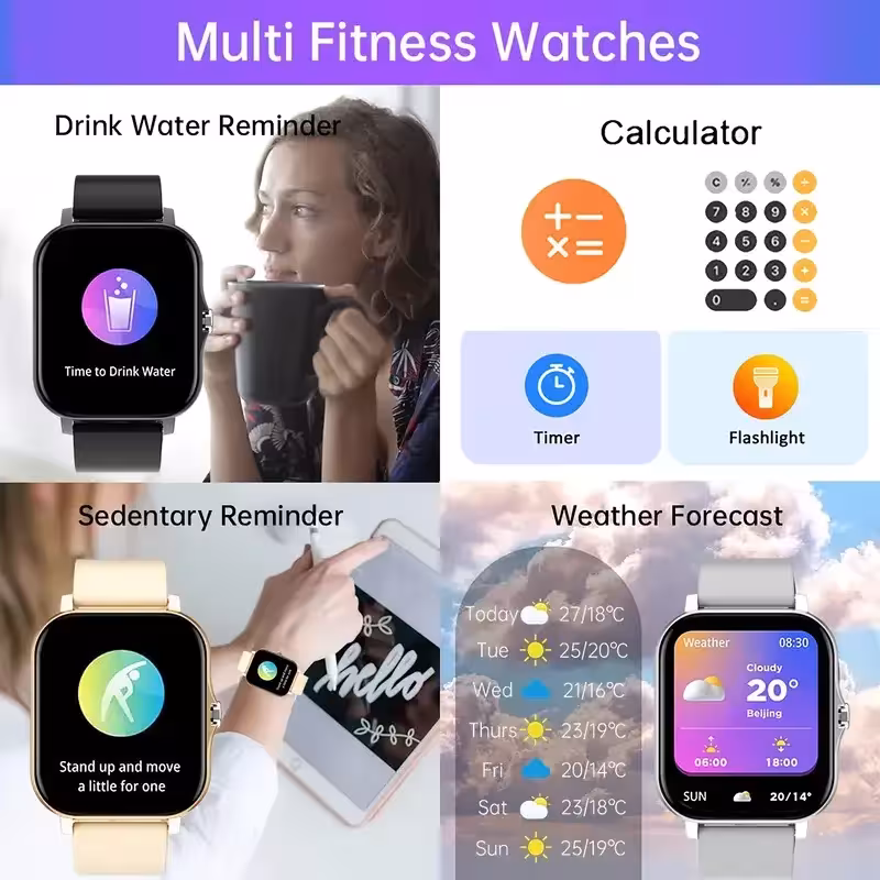 Smartwatch mit Blutdruckmessgerät