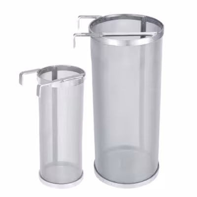 Stainless steel beer filter 300 micron mesh with hooks