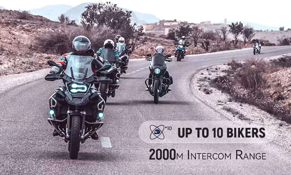 motorcycle Bluetooth helmet 10 riders