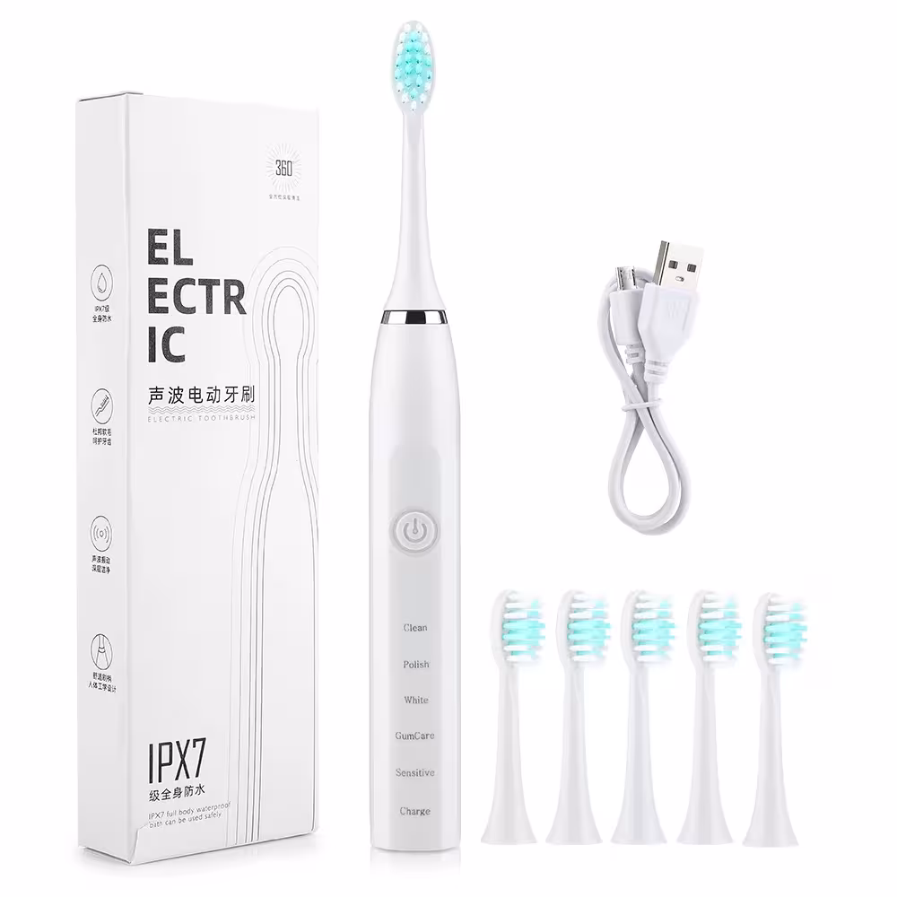 brosse à dents électrique à ultrasons LED