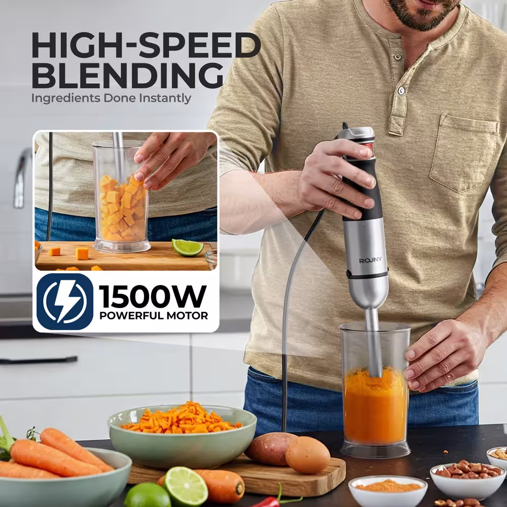mixeur de cuisine en acier inoxydable