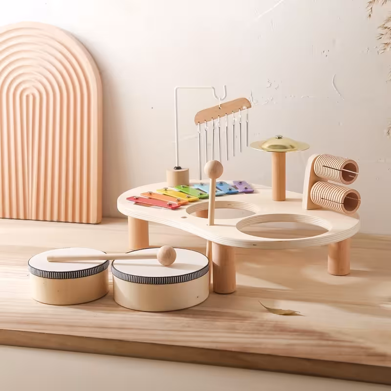 Juguetes musicales de madera para niños