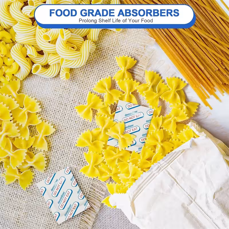 Oxygen absorbers for food