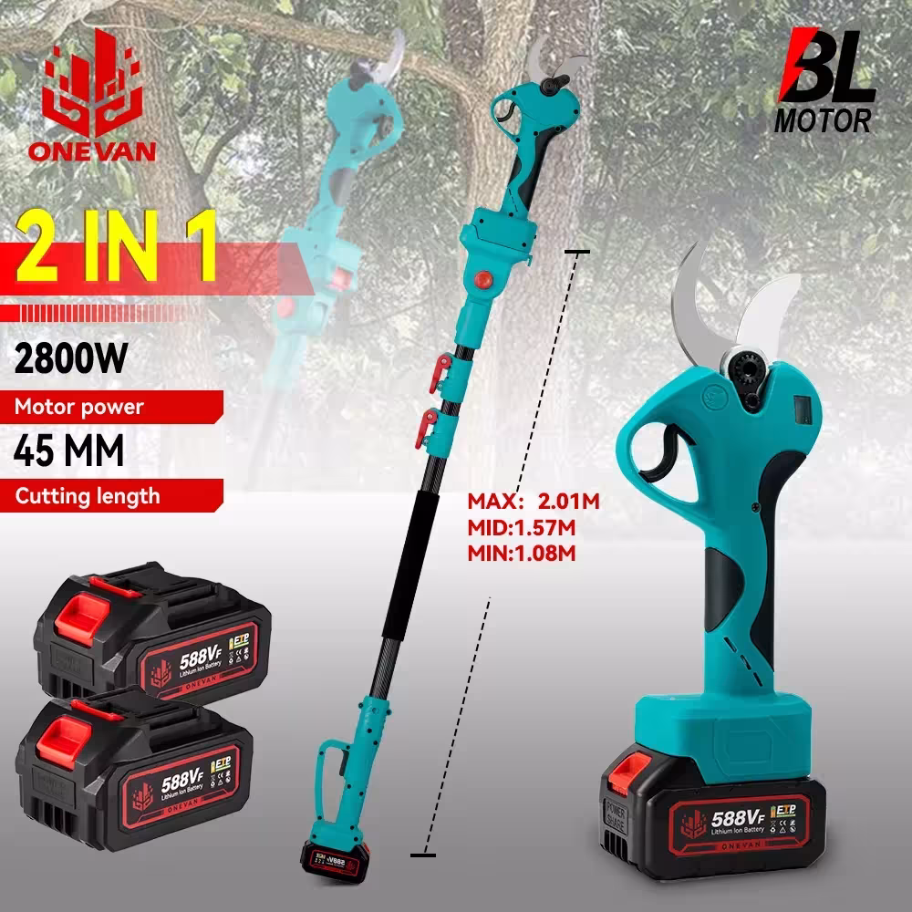 Forbici telescopiche senza fili da 45mm per rami 2800W forbici per rami alti 2in1 Makita 18V