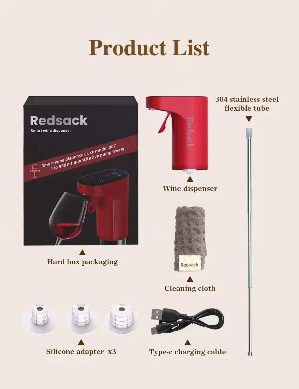 dispensador de vino eléctrico