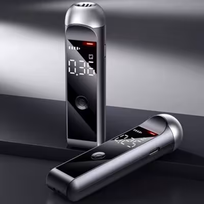 Test de alcoholemia con pantalla LCD sistema digital de detección de alcohol para conductores