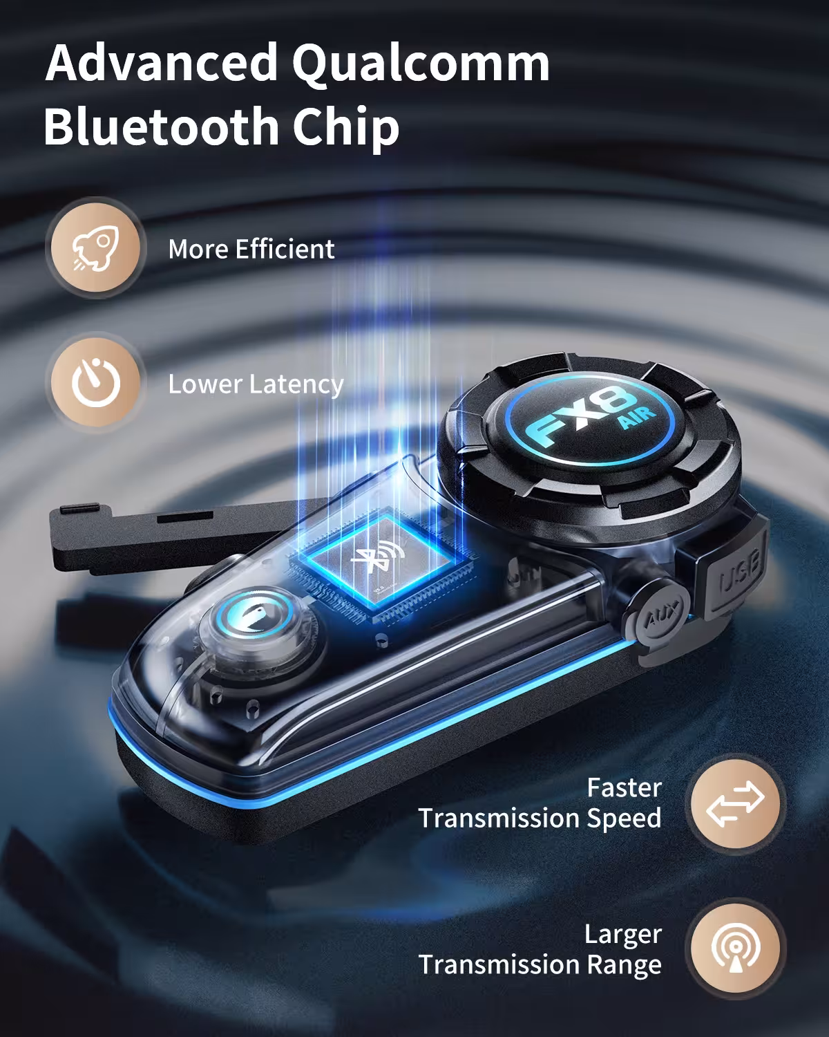 motorcycle Bluetooth intercom
