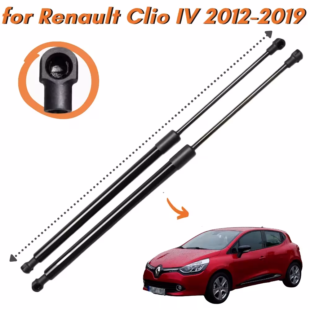 Luggage rack set Renault Clio IV 473 mm gas springs
