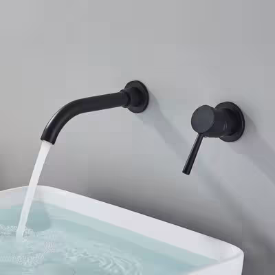 Mitigeur de lavabo mural pour eau froide et chaude 15/21/26cm