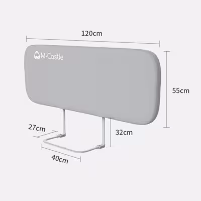 Lit pliant garde enfant portant barrière de sécurité