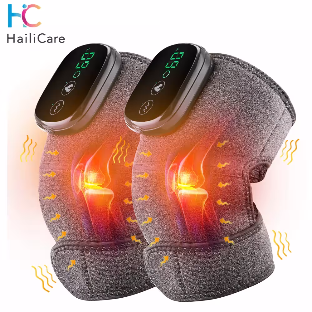 Electric heating massage pillow for knees and joints with vibration
