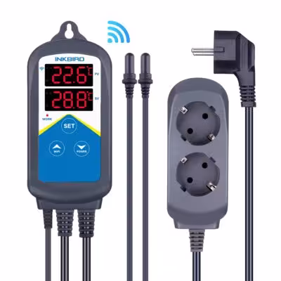 Controlador de temperatura de calefacción dual WiFi INKBIRD ITC-306A para acuarios