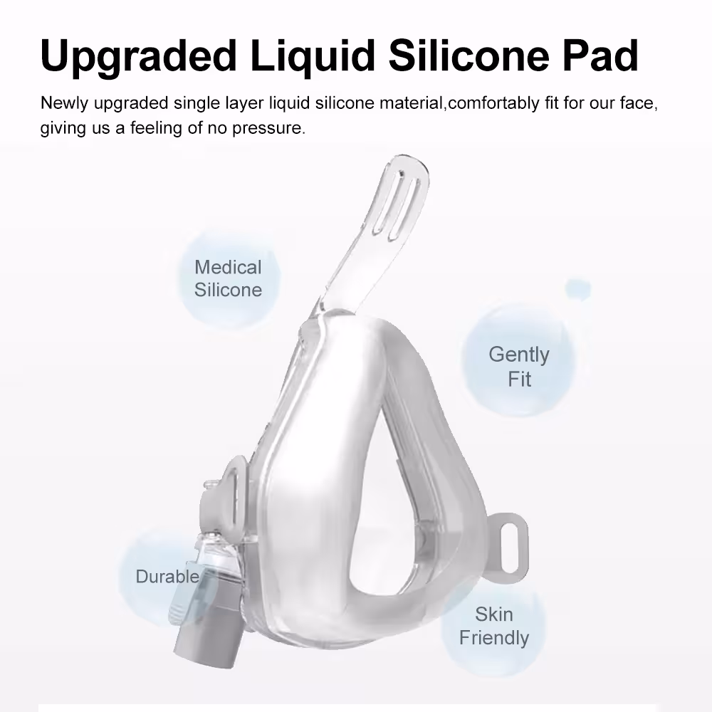Mascarilla facial CPAP para apnea del sueño