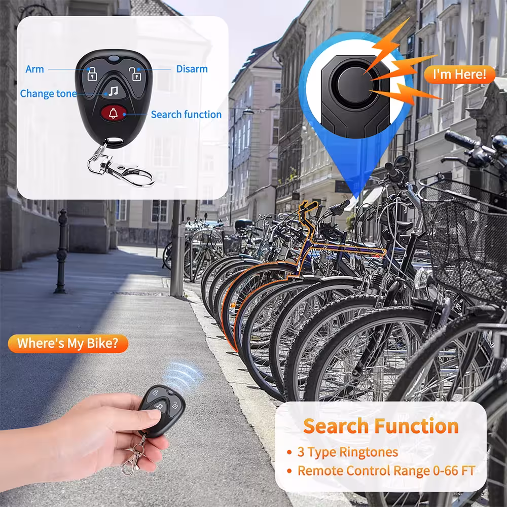 vibration alarm for bicycles