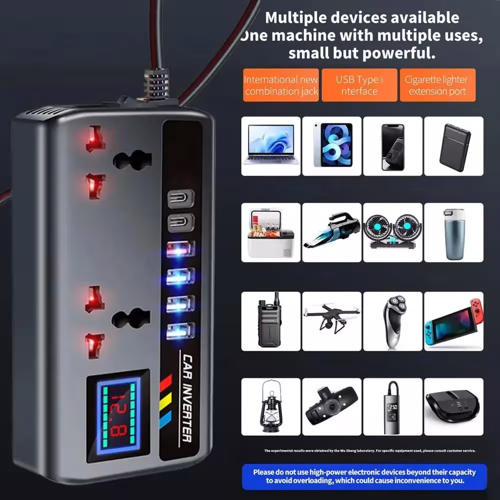 portable car inverter 12V