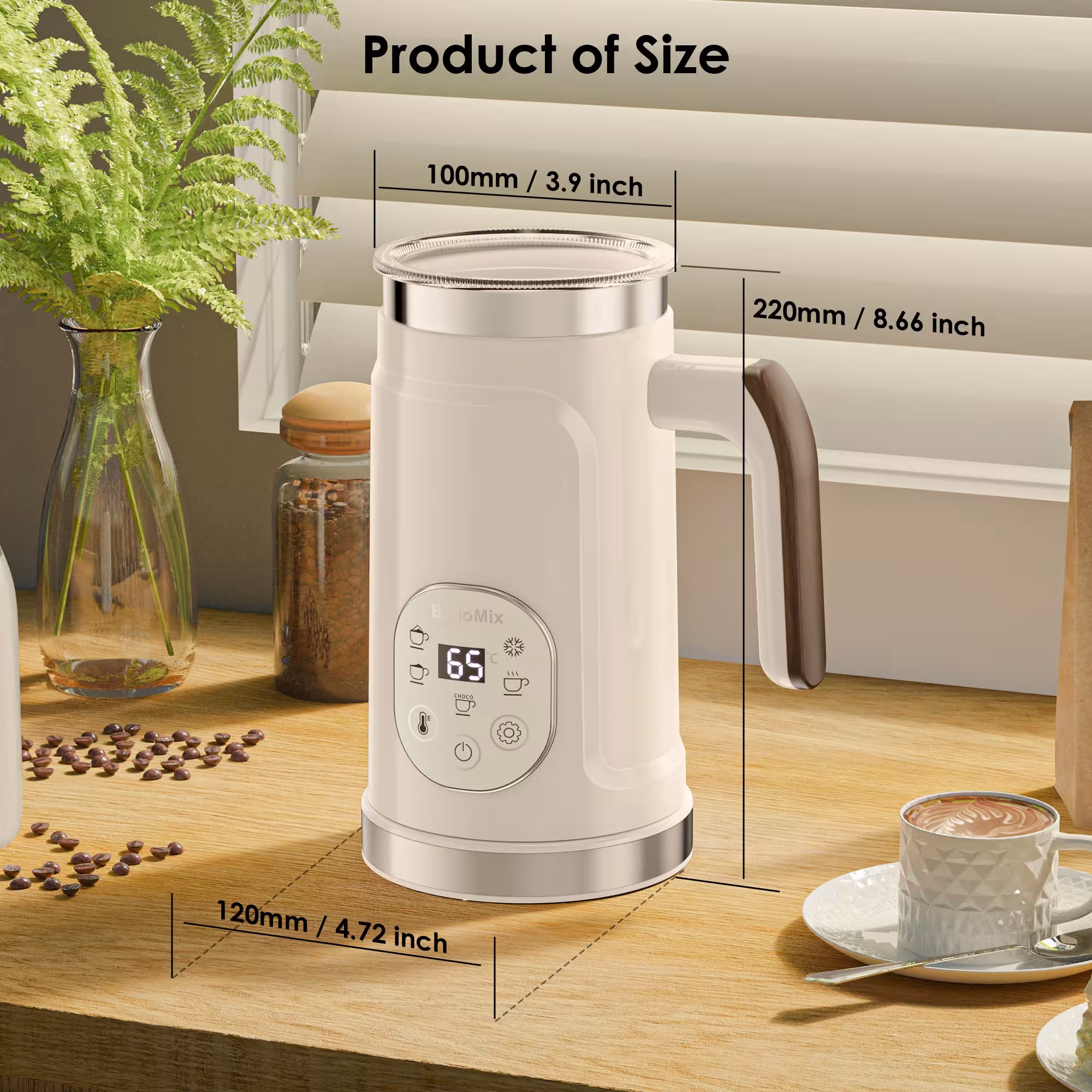 produttore di schiuma di riscaldamento del latte