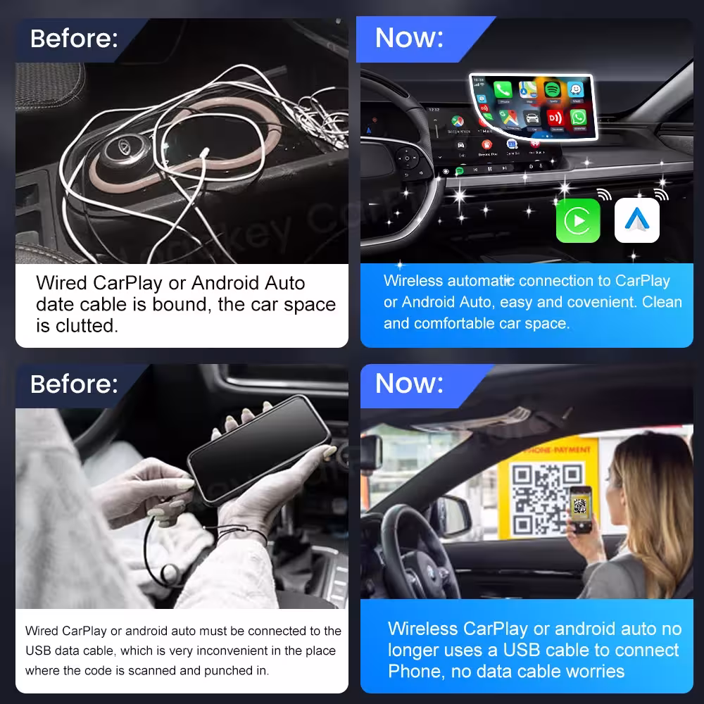 bevielė CarPlay Android Auto adapteris