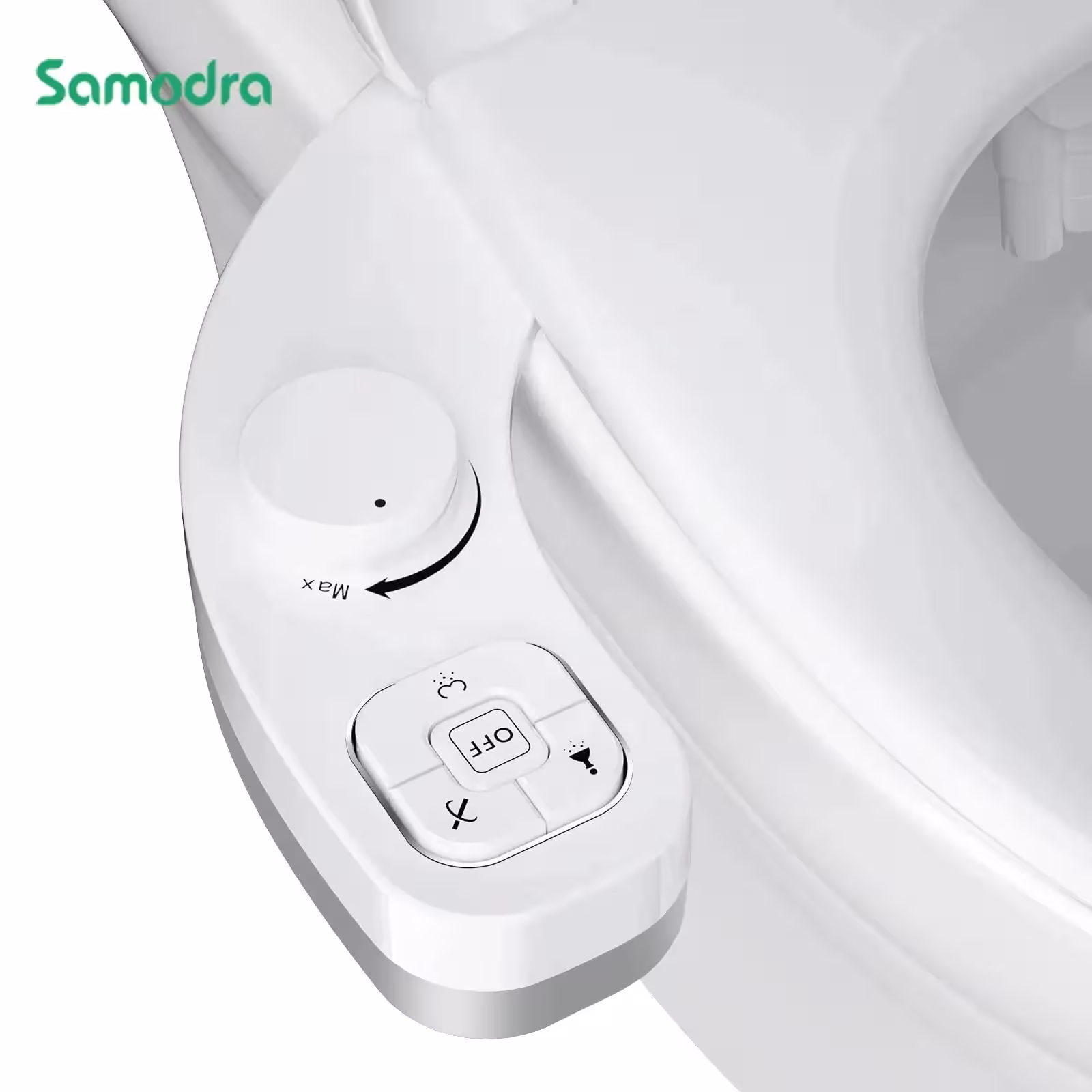 SAMODRA Douchette WC sans électricité double buse pour lavage avant et arrière