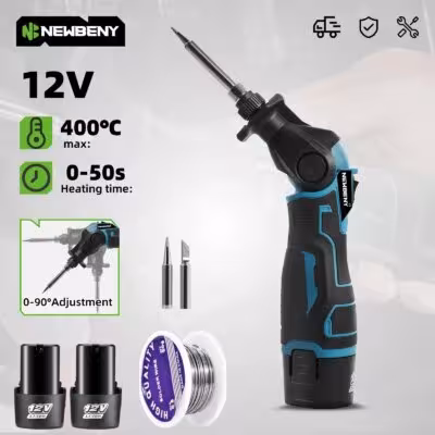 NEWBENY 30W electric soldering gun for 12V battery 400℃ temperature