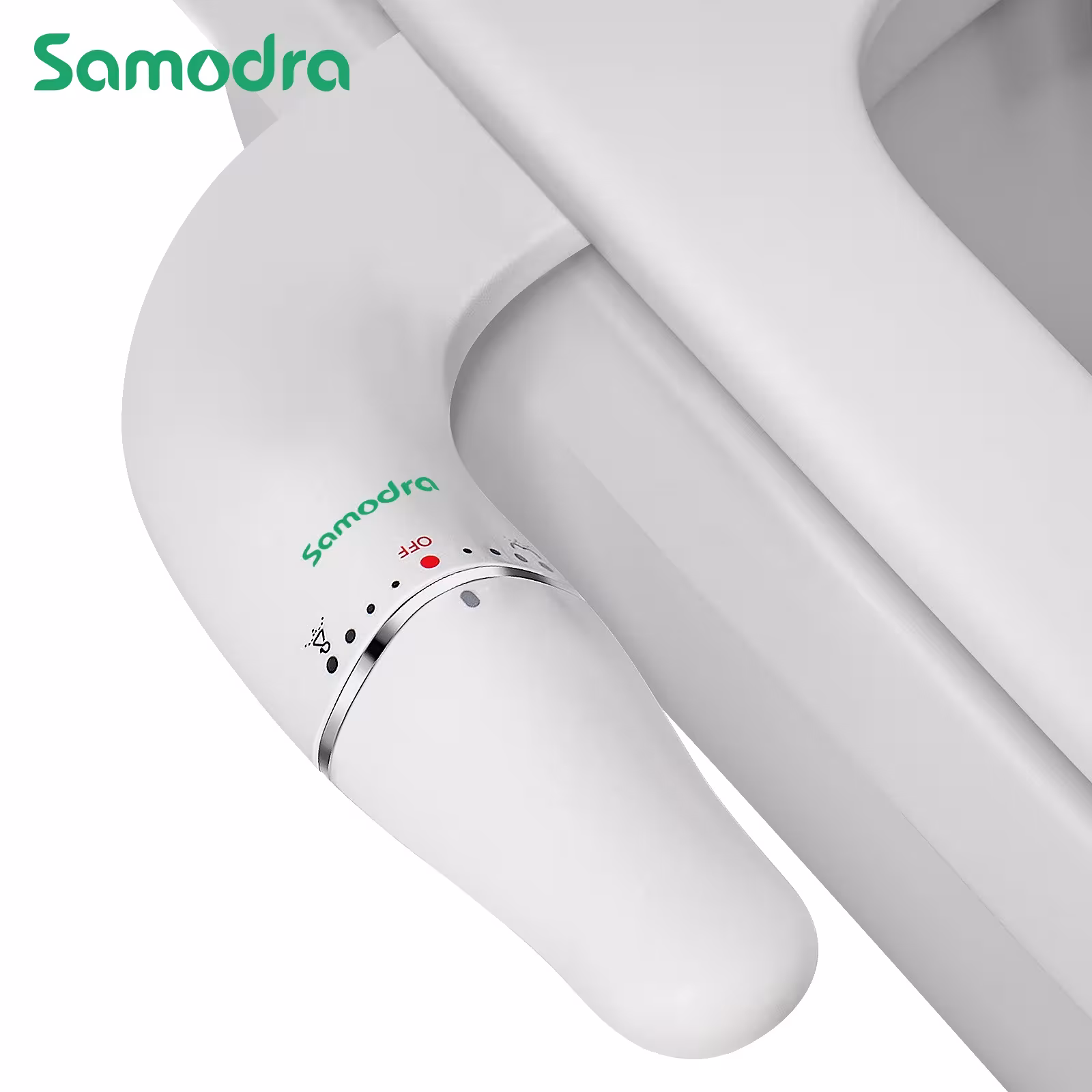 SAMODRA Ultra Slim Bidet tualeto sėdynės priedas su dviguba žarnele