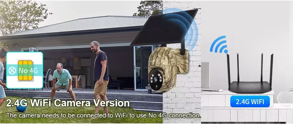 saulės energija kamera WiFi 4G