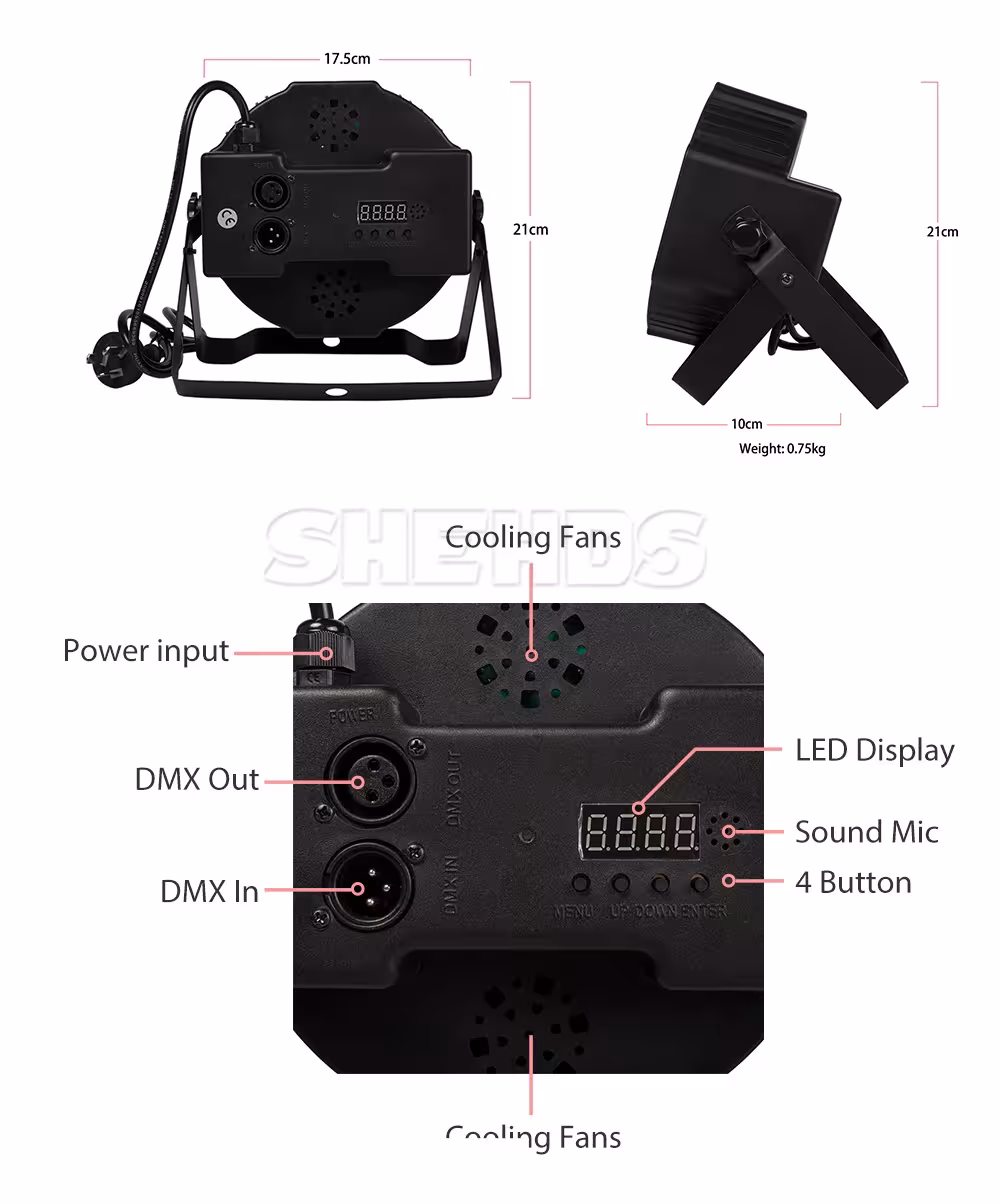 LED Par 7x12W RGBW