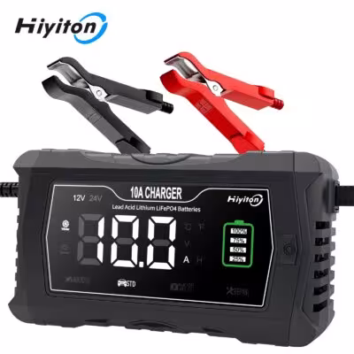 Chargeur de batterie 12V 10A 24V 5A avec fonction de réparation par impulsion