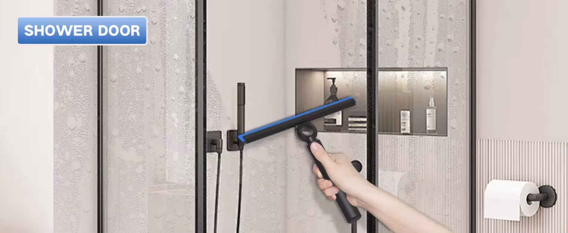 pulvérisateur de douche pour portes en verre