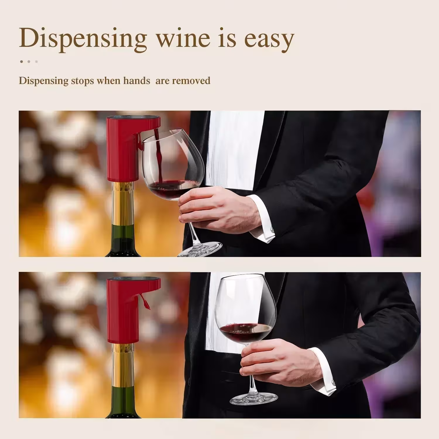 dispensador de vino eléctrico
