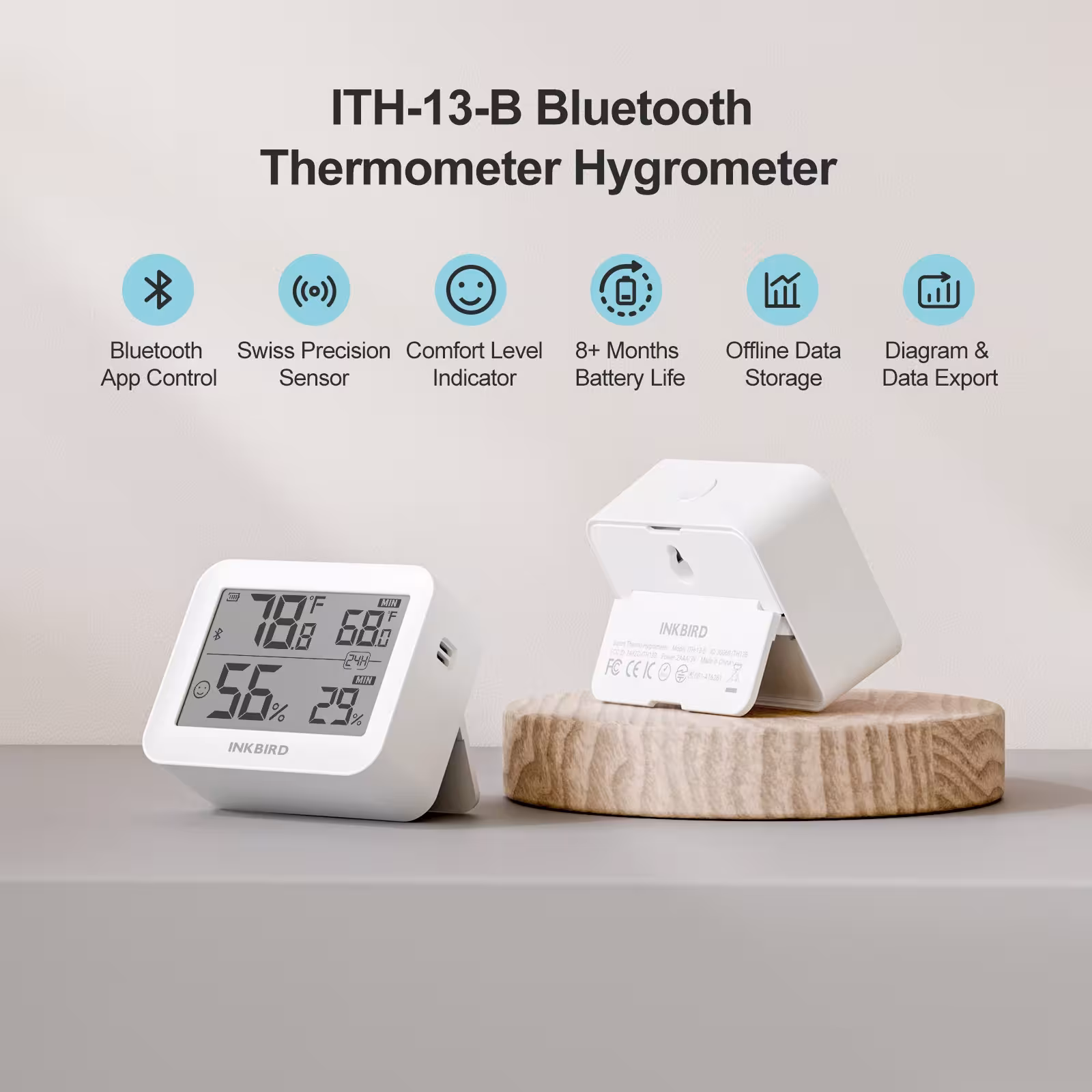 Termometr i higrometr Bluetooth