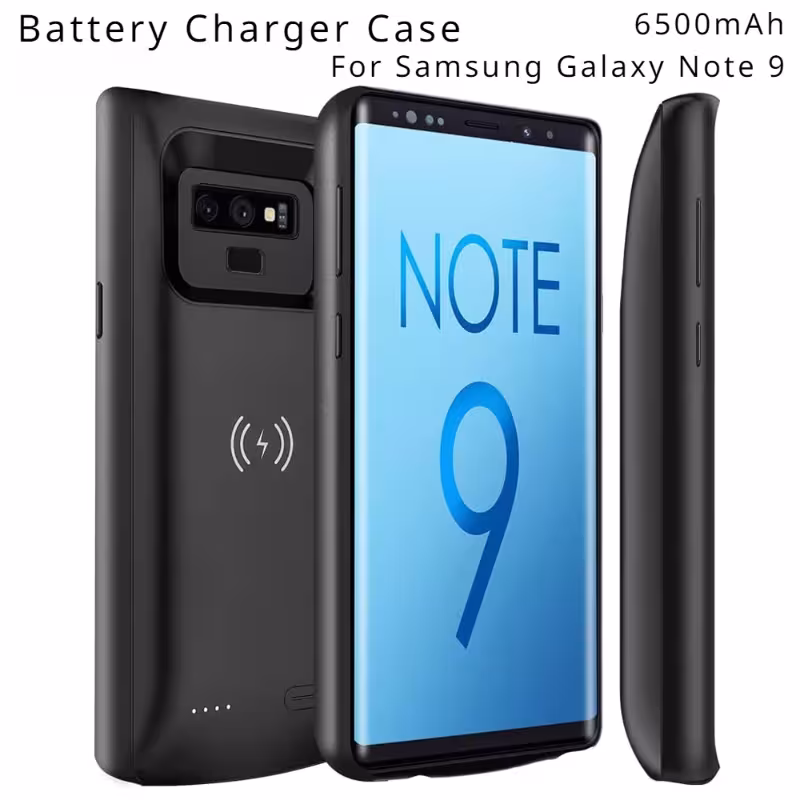 Custodia di ricarica wireless Samsung Galaxy Note 9 con batteria 6500 mAh