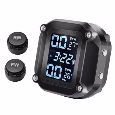 Rilevatore di pressione pneumatici (M5) con display digitale, moto a circuito aperto