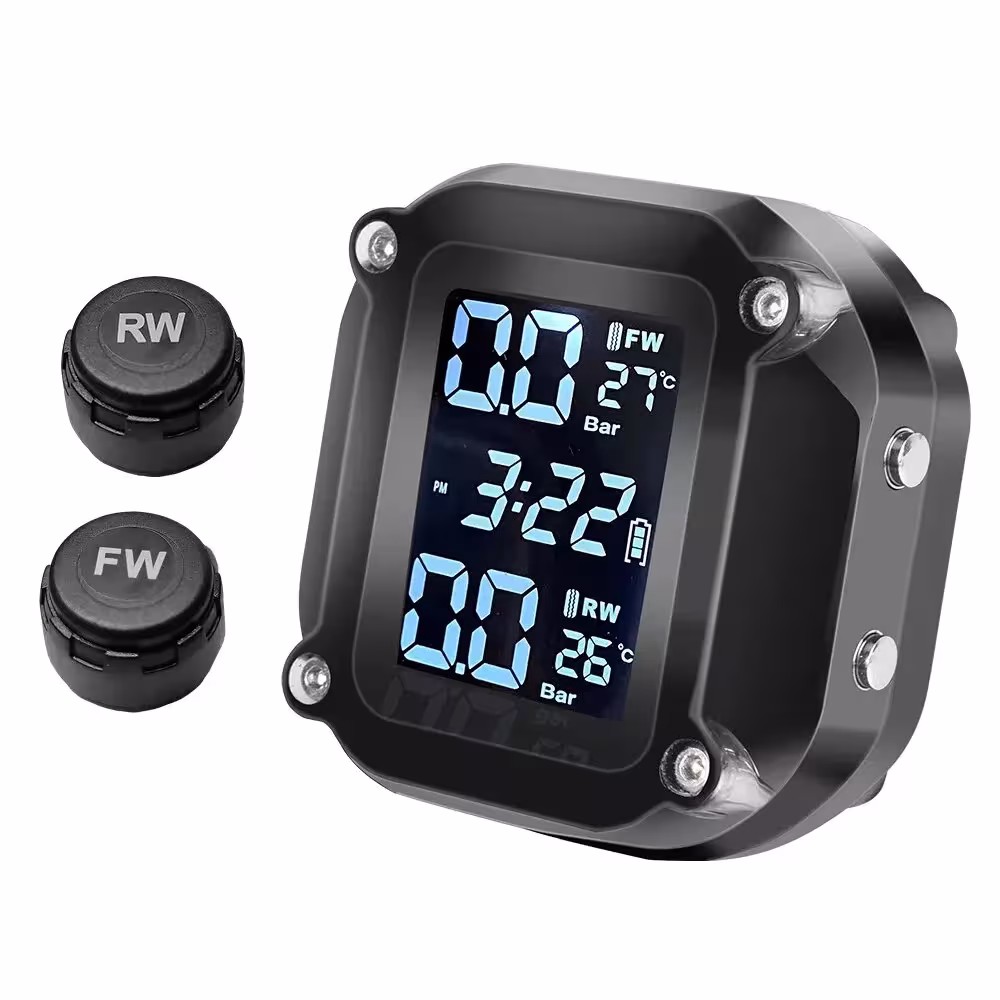 Rilevatore di pressione pneumatici (M5) con display digitale, moto a circuito aperto
