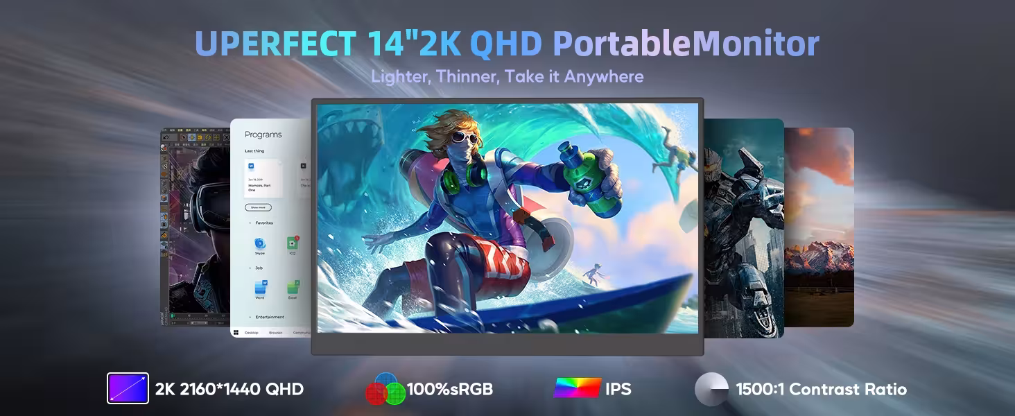 monitor 2K portatile