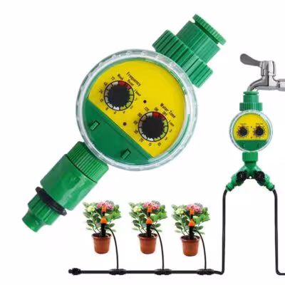 Automatic watering timer for irrigation system with programming function