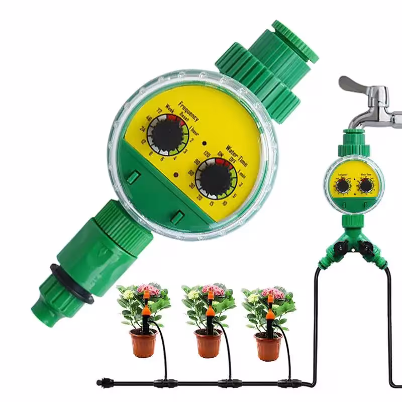 Automatic watering timer for irrigation system with programming function