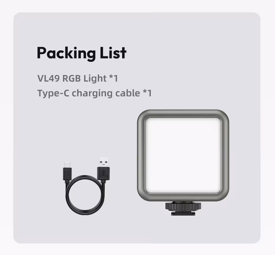 Mini RGB LED lumière vidéo