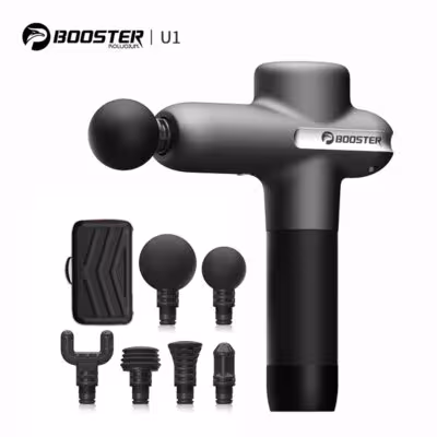 BOOSTER U1 massage gun for back and buttocks with deep vibrations