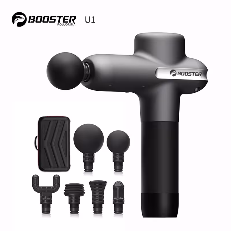 BOOSTER U1 massage gun for back and buttocks with deep vibrations