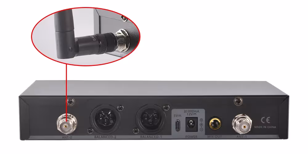 belaidis mikrofonas UHF