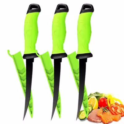 Coltello da sfilettatura in acciaio inossidabile per pesce e carne – coltello da cucina universale