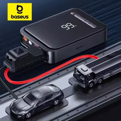 Baseus 2in1 coche starter 1000A con compresor de aire de 12V