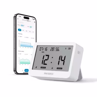 Termómetro inteligente Bluetooth ITH-21-B con aplicación casera