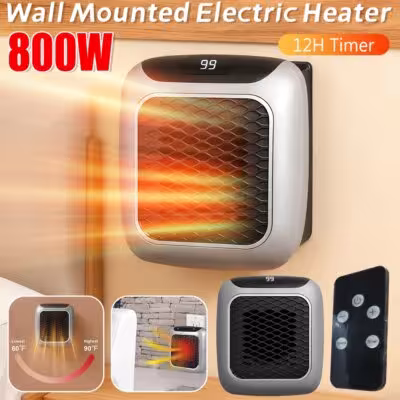 Chauffage électrique 800W avec télécommande