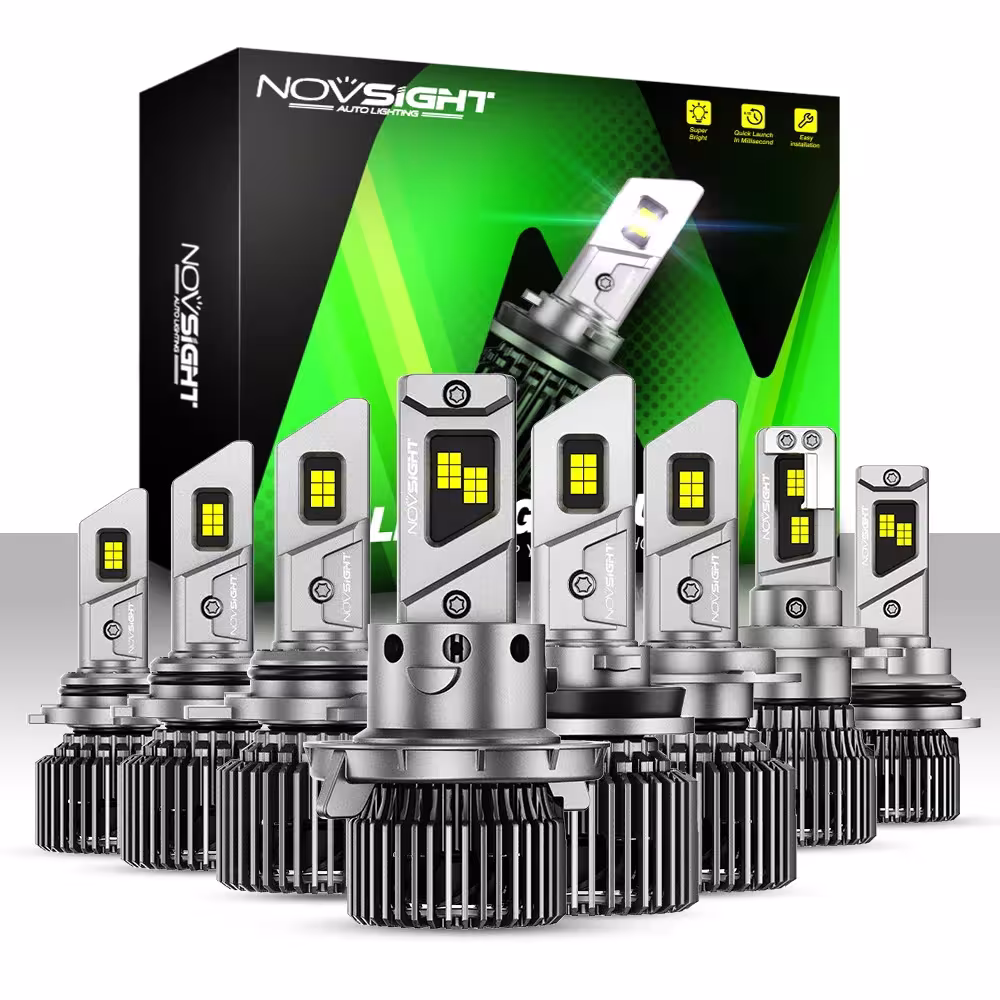 NOVSIGHT H7 LED Canbus H4 LED žibintai 22000LM 100W H11 H8 H9 9005 9006